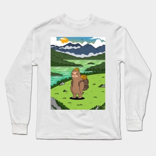 Explore The World With Sloth Long Sleeve T-Shirt